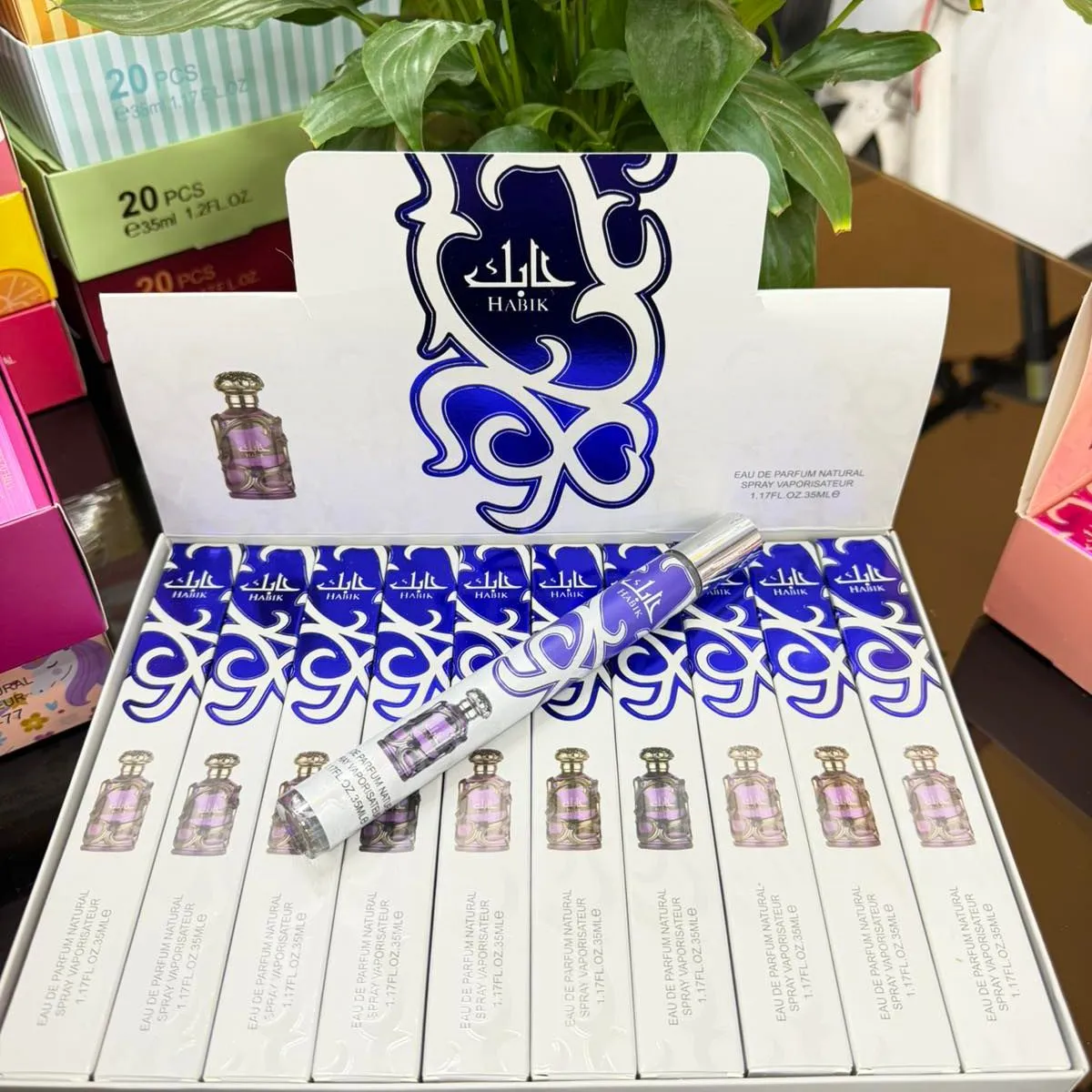 Perfumetki 35ml Halis niebieskie 20 szt