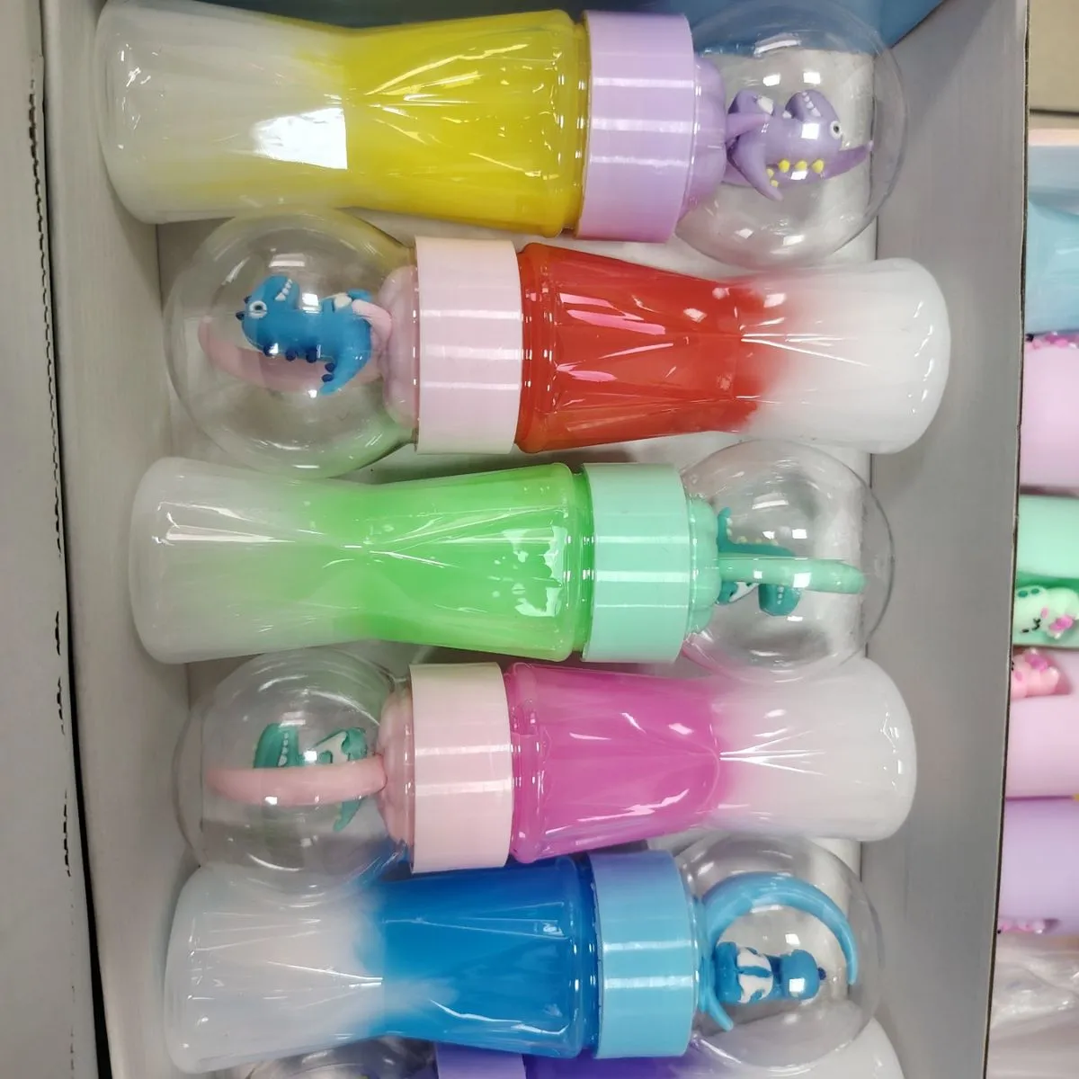 Zabawki Slime z figurkami zwierząt w butelkach 12 szt