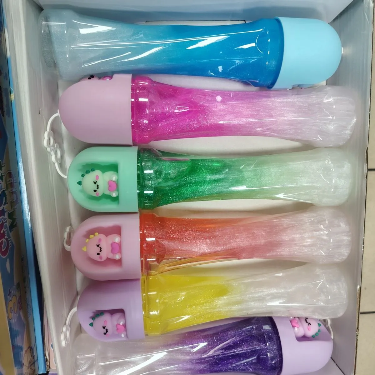 Zabawki Slime w tubach 6 kolorów, opak. 12 szt