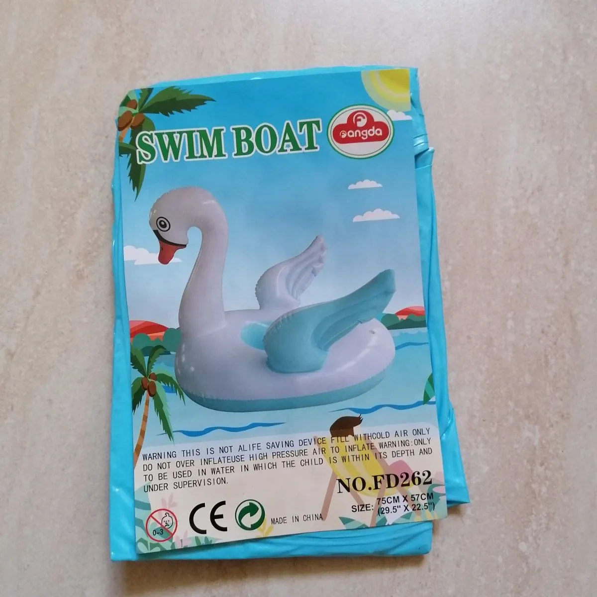 Dmuchany Swim Boat Łabędź dla Dzieci NO.FD62