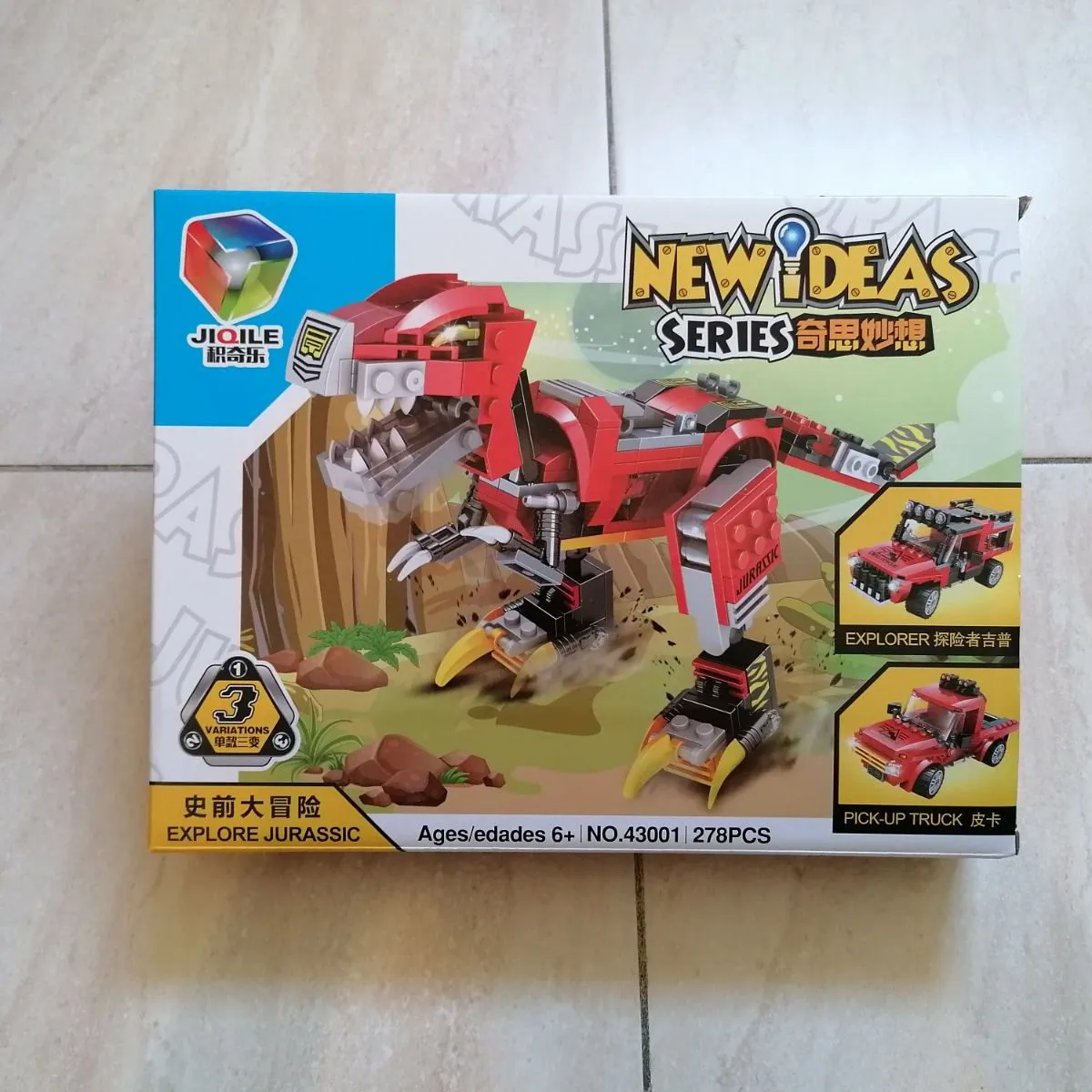 Zestaw klocków New Ideas Series Explore Jurassic 278PCS T-Rex