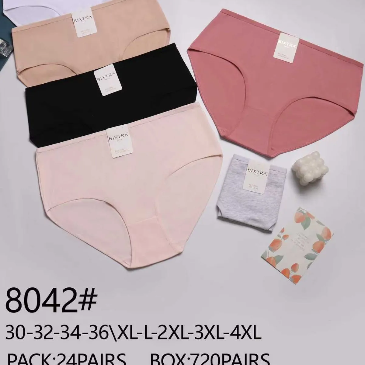 Majtki damskie bawełniane 6 szt. rozmiary 30-4XL
