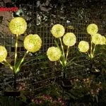 Zestaw 2PCS Solarne Lampki Kwiaty Ogrodowe