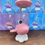 Lampka nocna biurkowa rakieta UFO LED, różowa, 6 szt.