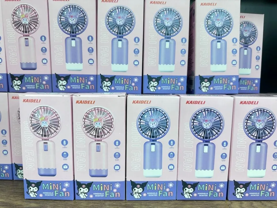 Mini Fan USB Przenośny Kaideli Kuromi 12szt