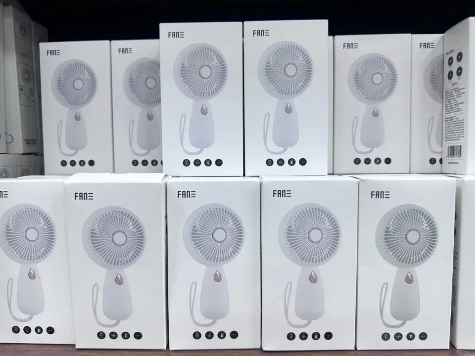 Mini Fan dla Dzieci - Ręczny Wentylator USB, Biały (12 szt.)