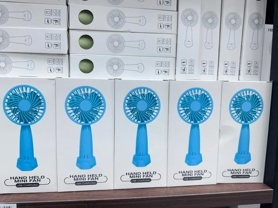 Mini Ręczny Wentylator USB dla Dzieci Niebieski 12szt