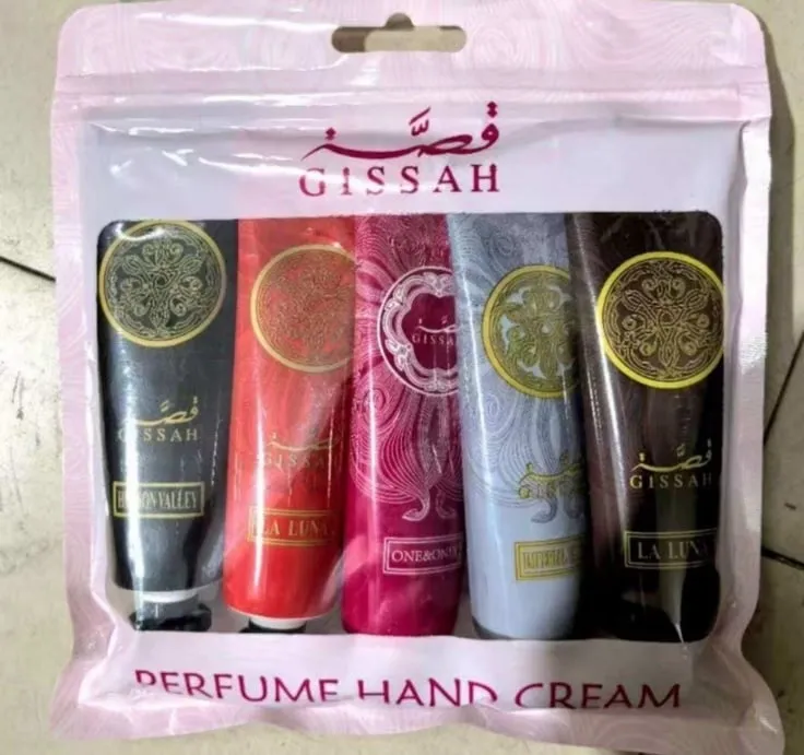 Zestaw Arabskie Perfumowane Kremy do Rąk GISSAH 5 szt.