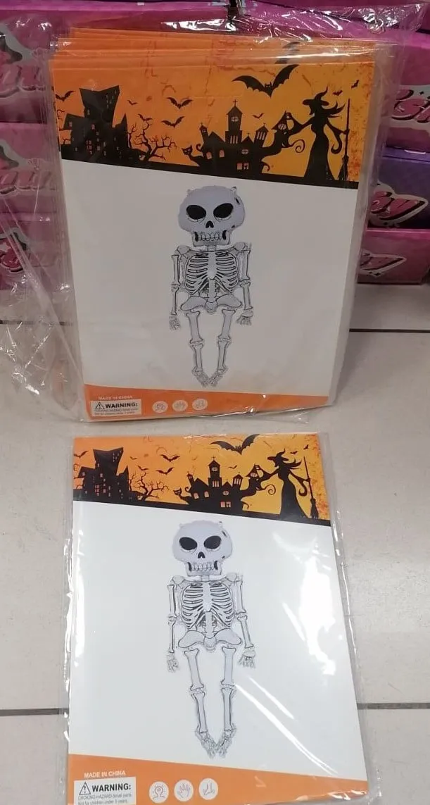 Balon Halloween Foliowy Szkielet 10 szt.