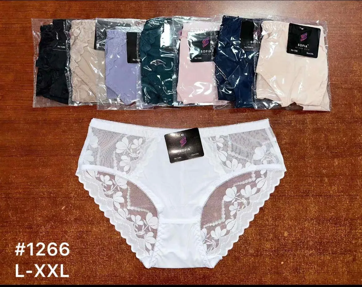MAJKI DAMSKIE koronkowe SOFIA 1266 L-XXL mix kolorów