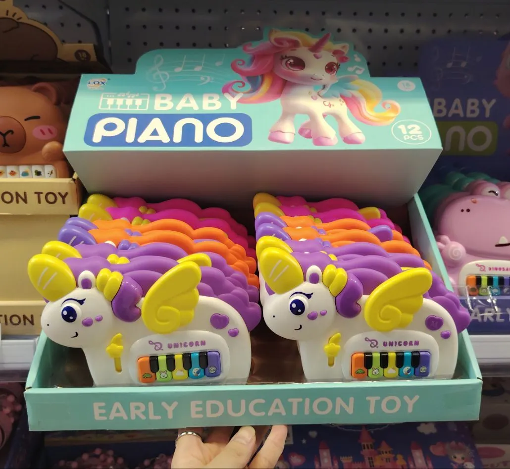 Zabawka Baby Piano Jednorożec z Klawiaturą 12 szt