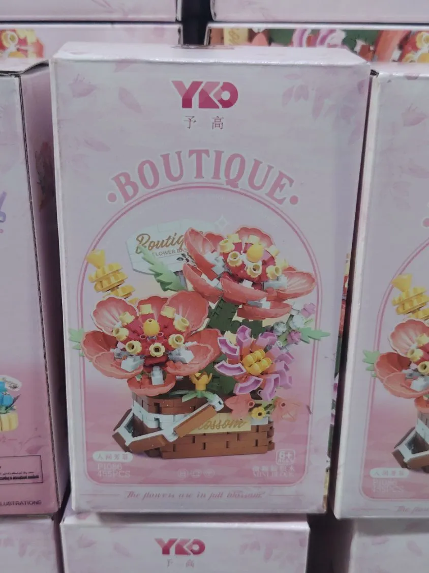 Klocki YKOO Kwiaty w Koszu 455PCS