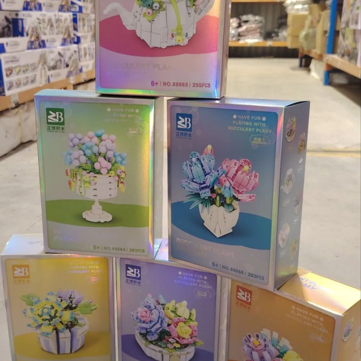 Klocki Kwiaty 3D Zestaw kwiatowy