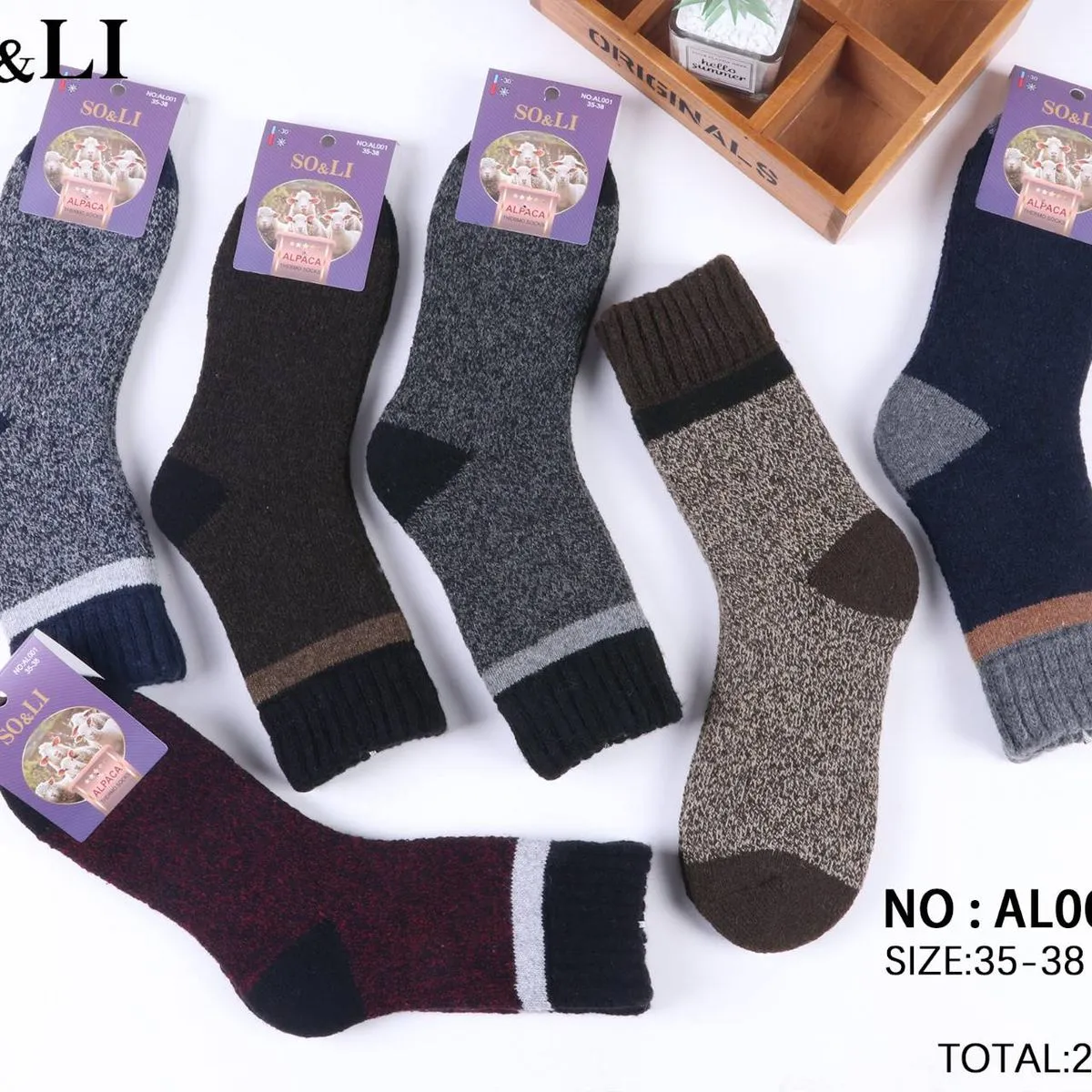 Skarpetki damskie SO&LI A001-11 roz. 35-38, 39-41, 24 szt
