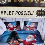Komplet Pościeli 3CZ Święty Mikołaj 200/220 Satin