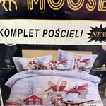 Komplet Pościeli 3cz 200/220 Moose 100% Satyna Bawełniana