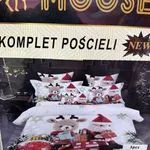 Komplet Pościeli 3cz 200/220 Moose Renifer Świąteczny