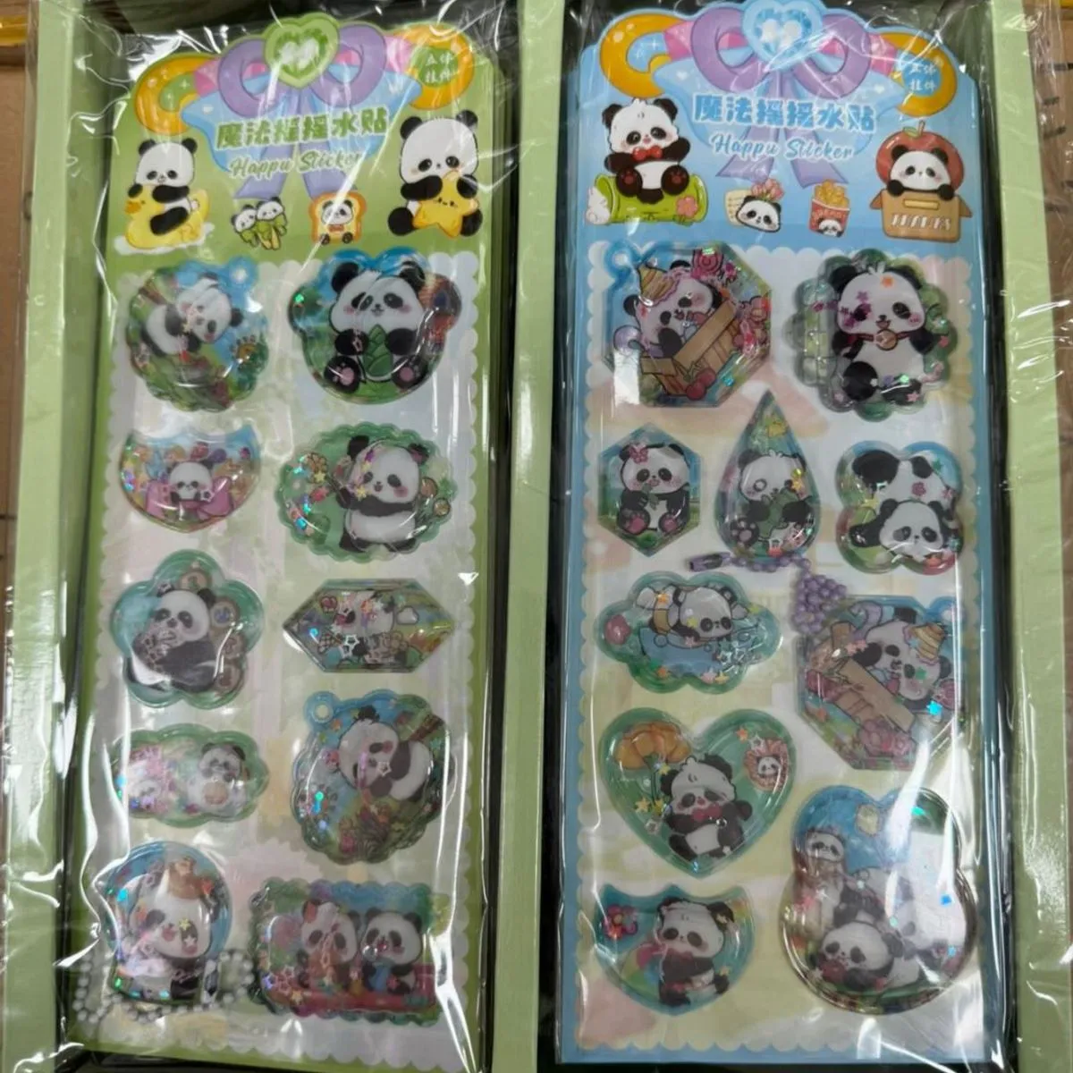 Naklejki dla Dzieci z Pandami 2 arkusze
