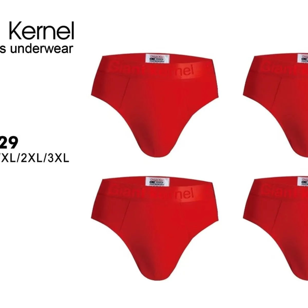 Bokserki męskie Giant Kernel czerwone M/L/XL/XXL/3XL