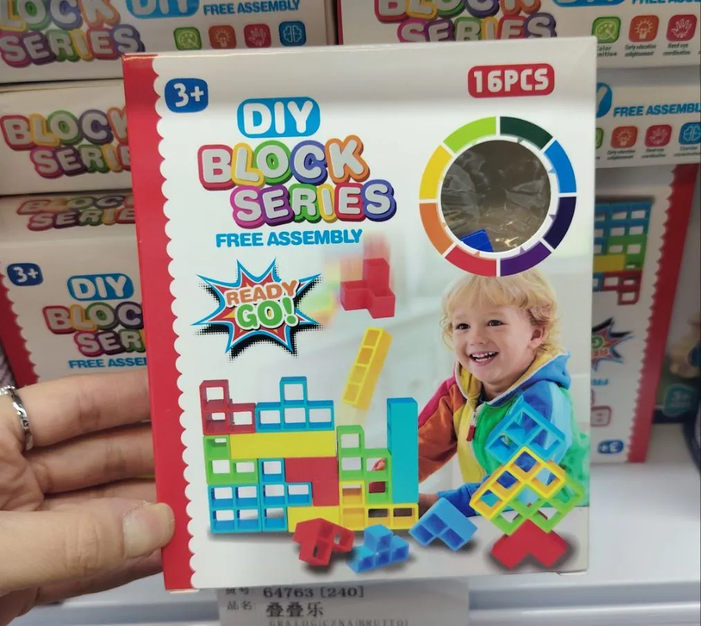 Zabawki DIY Block Series 16PCS klocki wolnego składania