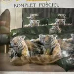 Komplet Pościel 4CZ Milano 200/220 z Tygrysem