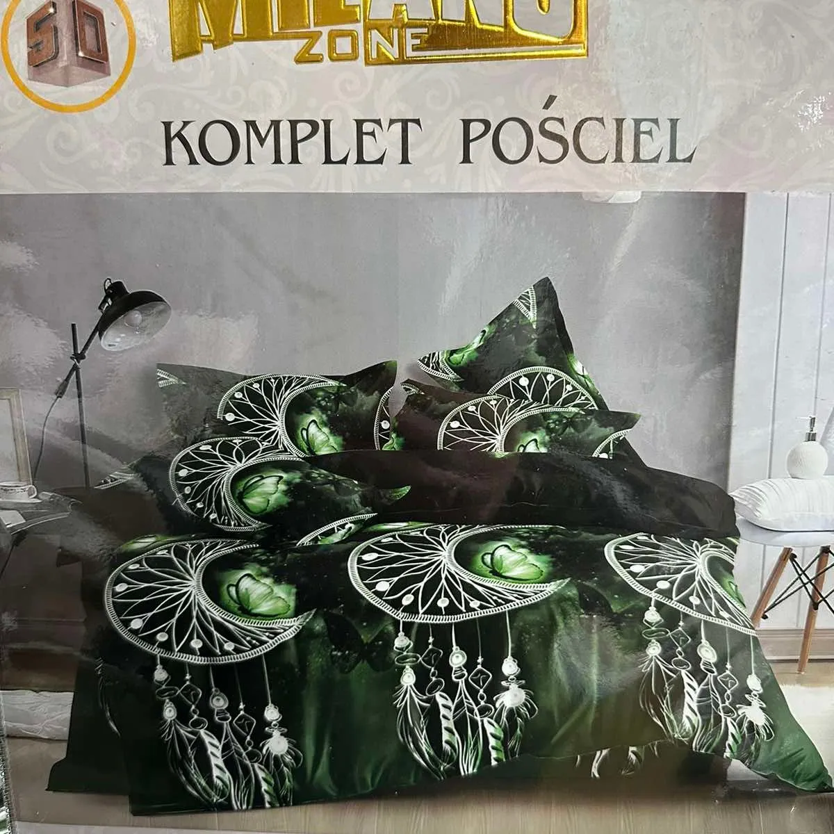 Komplet Pościel 4CZ MilanoZone 200/220 Zielony