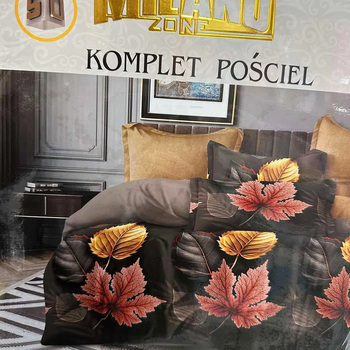 Komplet Pościeli Milano 4cz 200/220 100% Niefarbowane