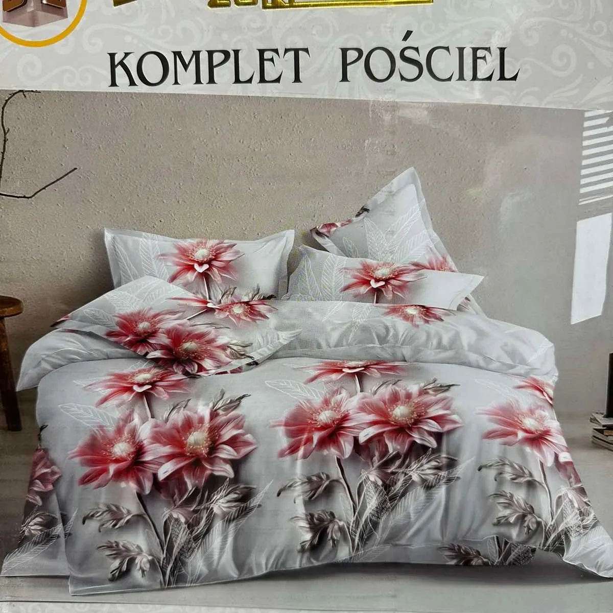 Komplet Pościel 4CZ 200/220 Milano 100% nie farbowana