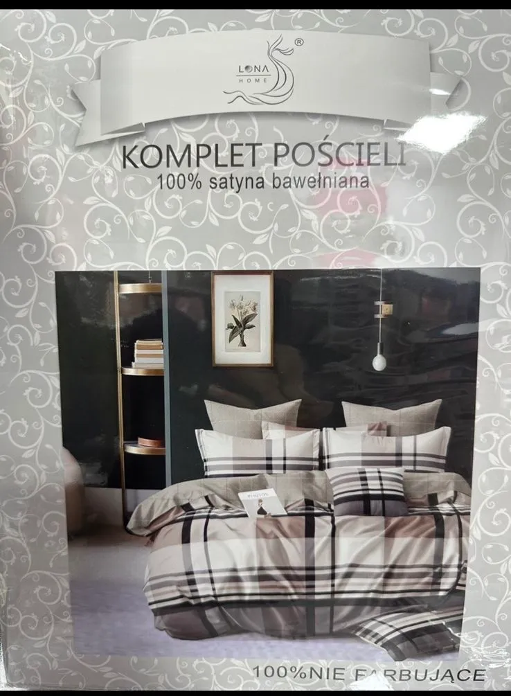 Komplet Pościeli 4CZ 200/220 100% Satyna Bawełniana