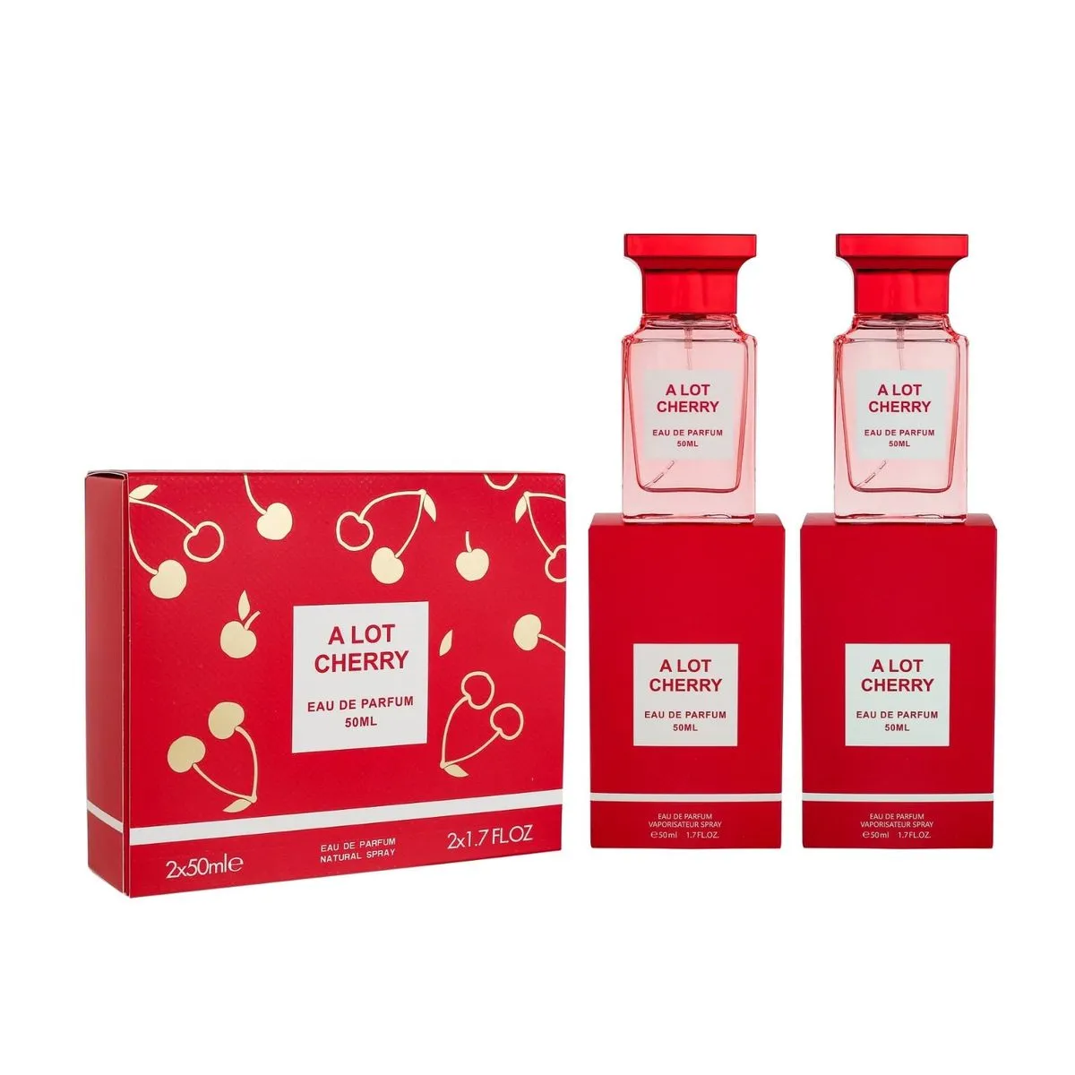 Zestaw Eau de Parfum A Lot Cherry 2x50ml