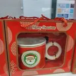 Kubek świąteczny z uszkiem Santa Claus w zestawie