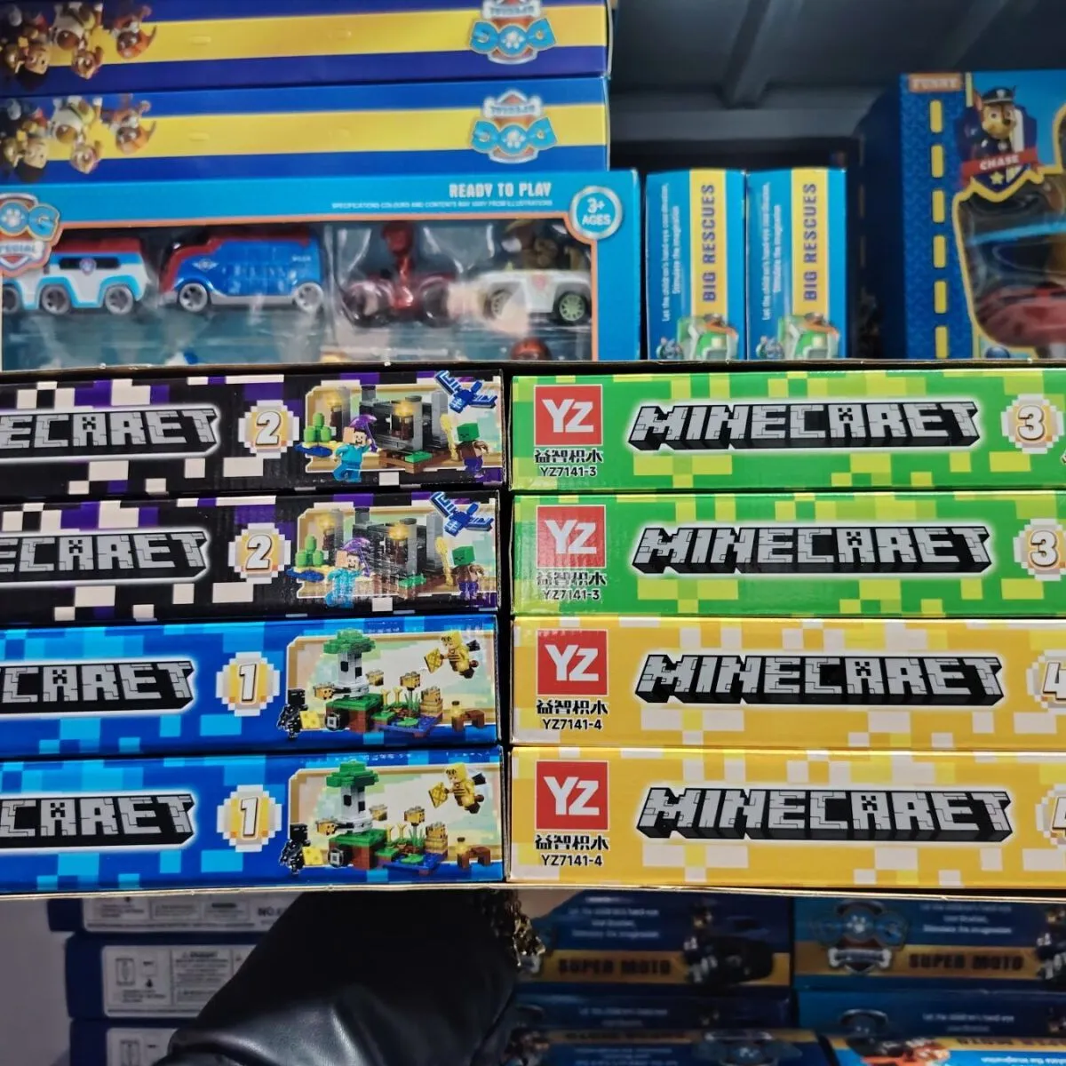 Zestaw klocków Minecraft 1-4 wzory VZ