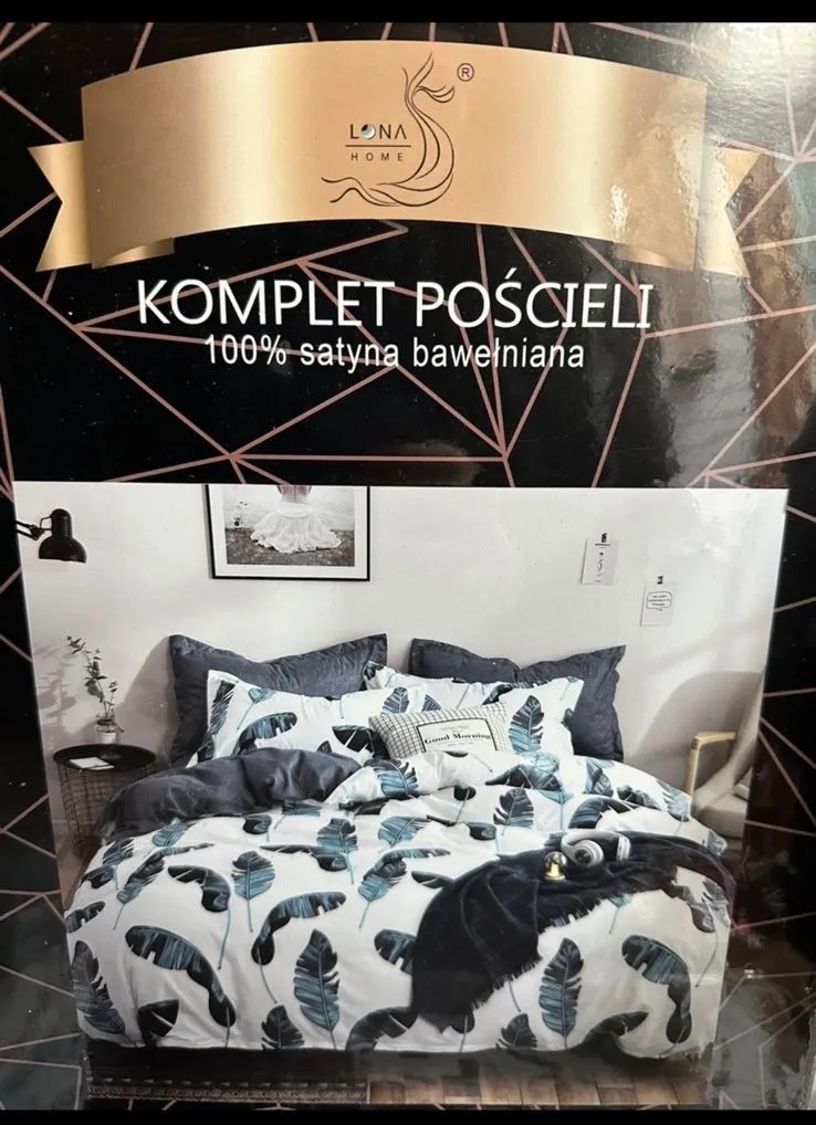 Komplet Pościeli 4cz LNA 100% Satyna Bawełniana 200/220