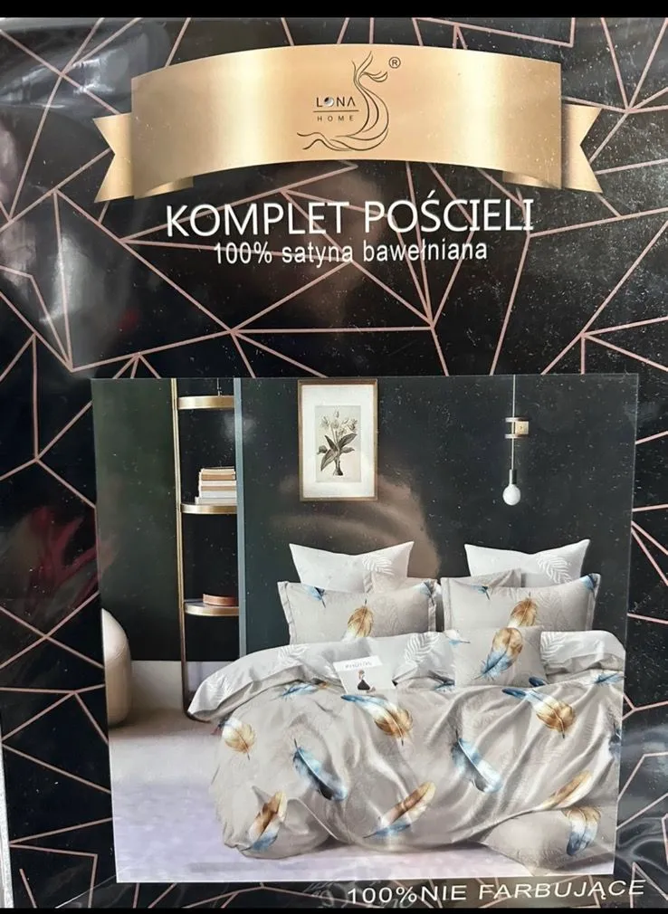 Komplet Pościeli 4CZ 200/220 Satyna Bawełniana LNA