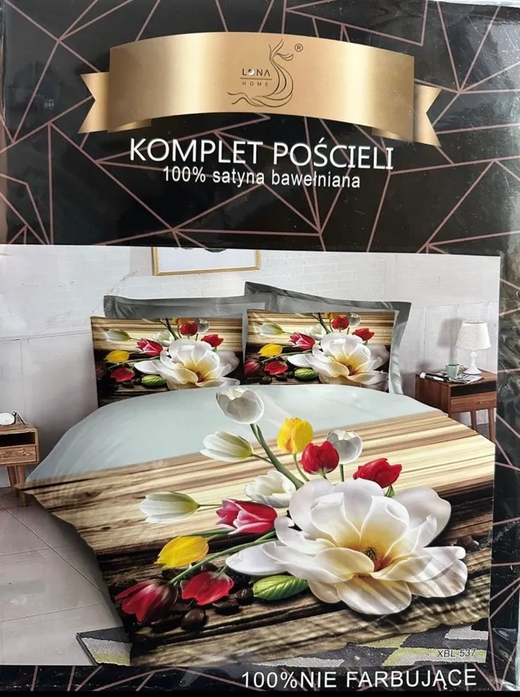 Komplet Pościeli 4cz 200/220 100% Bawełna