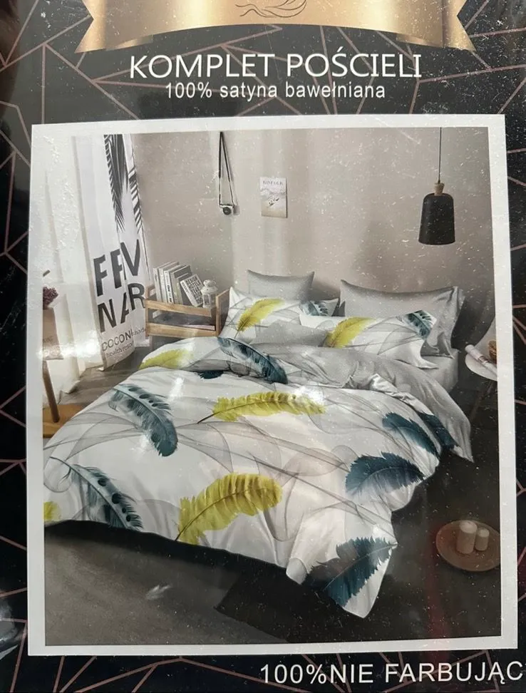 Komplet Pościeli 4CZ 200/220 100% Satyna Bawełniana