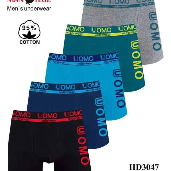 Bokserki męskie UOMO 95% bawełna 4 szt. HD3047