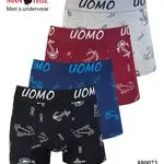 Bokserki męskie UOMO z kotwicami M-L-XL-XXL-XXL 4 szt