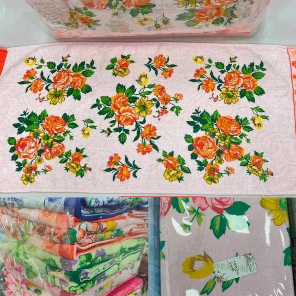 Ręczniki Bawełna 35/75 kwiatowe wzory