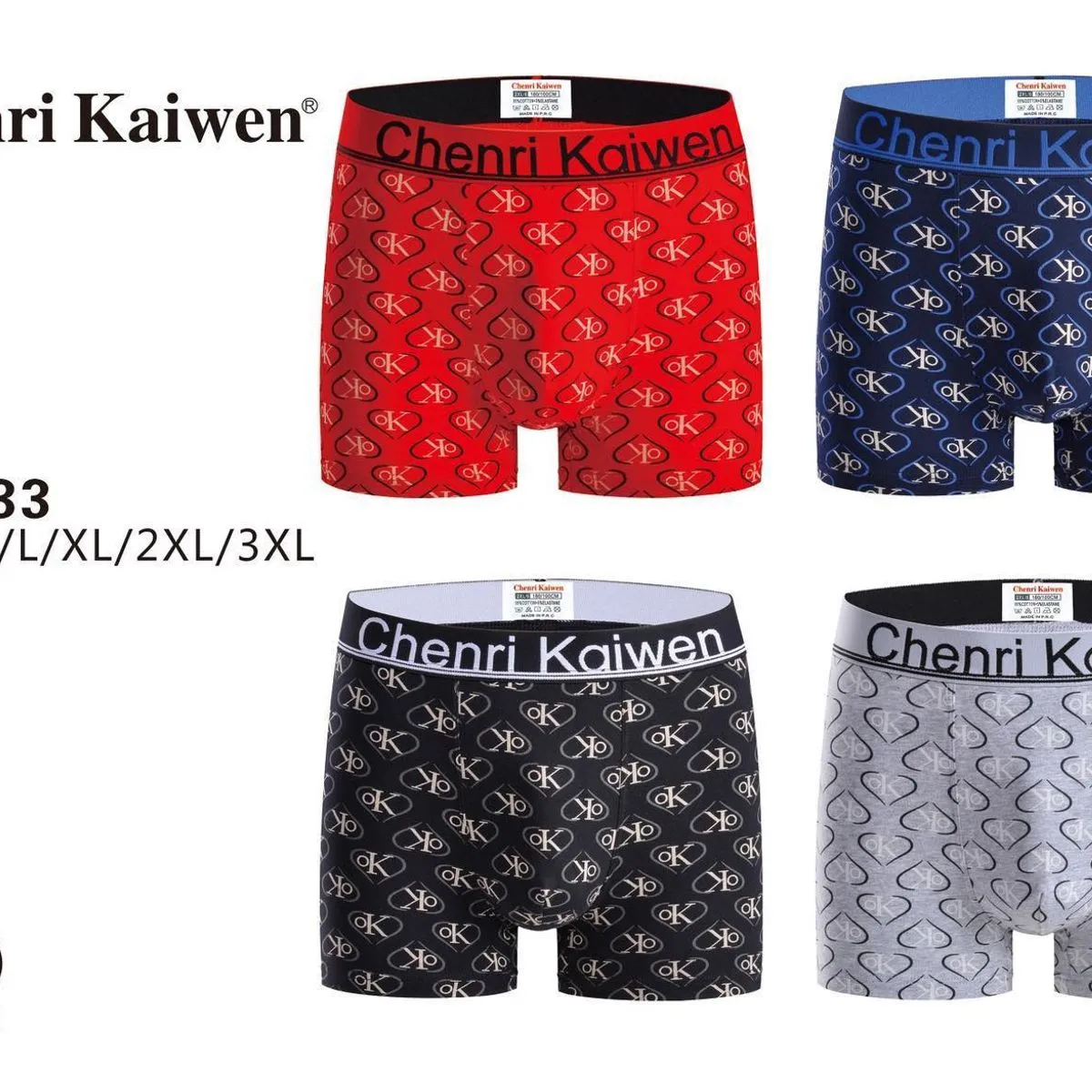Bokserki męskie Chenri Kaiwen F-8533 M/L XL XXL 4 szt.