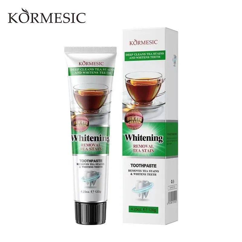 Pasta do zębów KÖRMESIC Whitening 4oz/113g usuwa plamy z herbaty