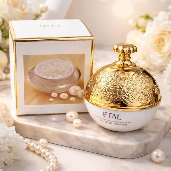 Krem Perłowy do Twarzy ETAI w Słoiku Złotym
