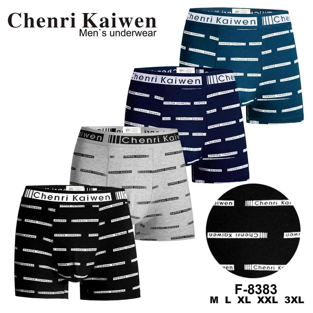 Bokserki męskie Chenri Kaiwen 4 szt M-L-XL-XXL F-8383