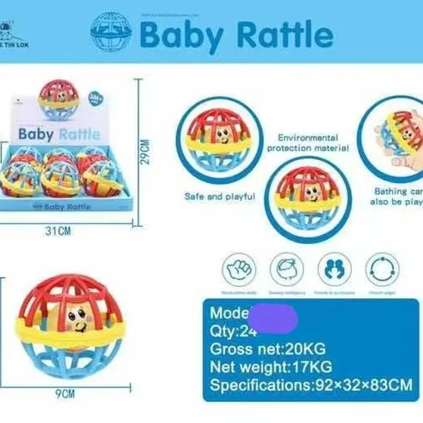 Grzechotka Baby Rattle Little Lok kolorowa