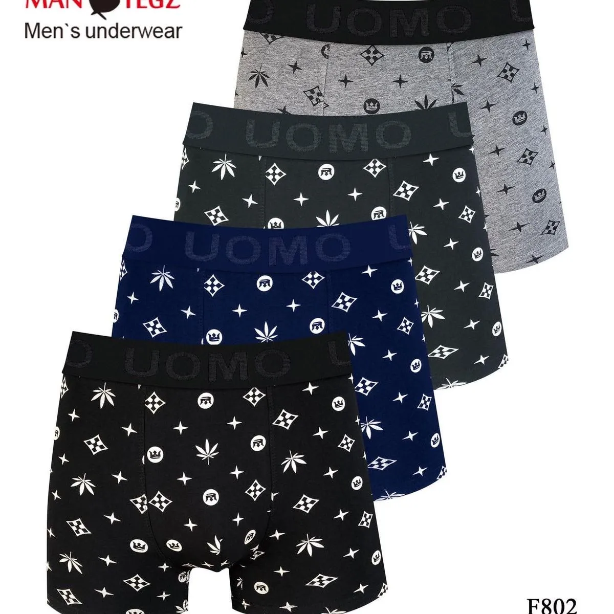 Bokserki męskie UOMOMO F802 M-L-XL-XXL-XXL 4 szt.