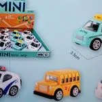 Mini Metalowe Samochody Taksówki Policja Autobus 3-6cm