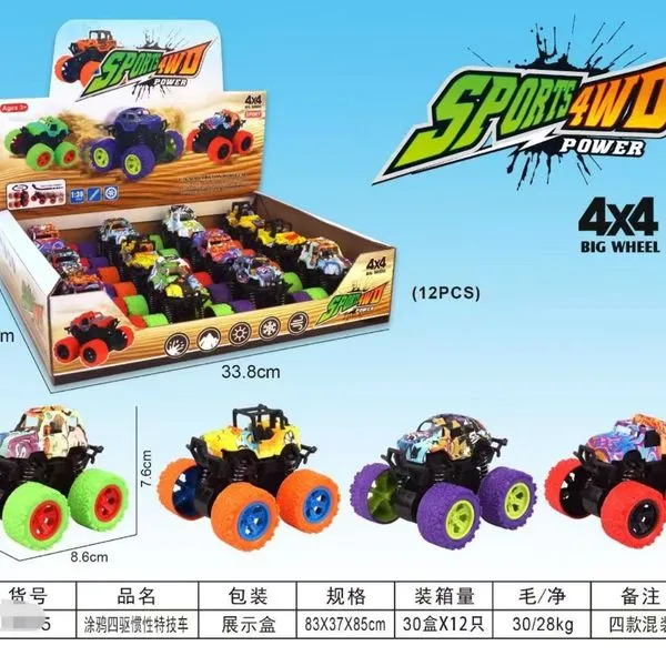 Zabawki Sport 4WD Power - samochody terenowe 4x4, 12 szt