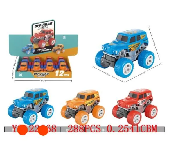 Zabawki Off Road Samochody Monster Truck 12 szt