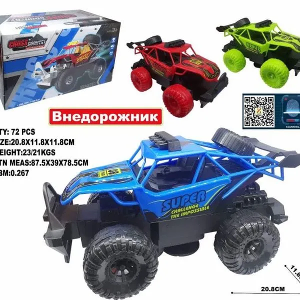 Zabawki Cross Fire Car Super Challenger - niebieski/czerwony/zielony