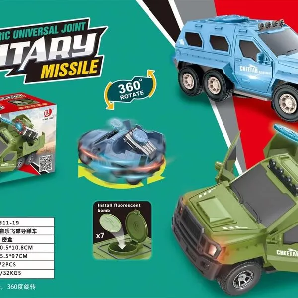 Elektryczna Zabawka Wojskowa Rakieta Military Missile